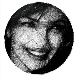 Thread Portrait Thread painting Size 24X24 Inches